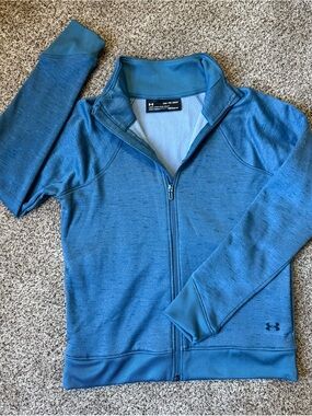 Under Armour Kids' Teal Blue Full-Zip Athletic Jacket